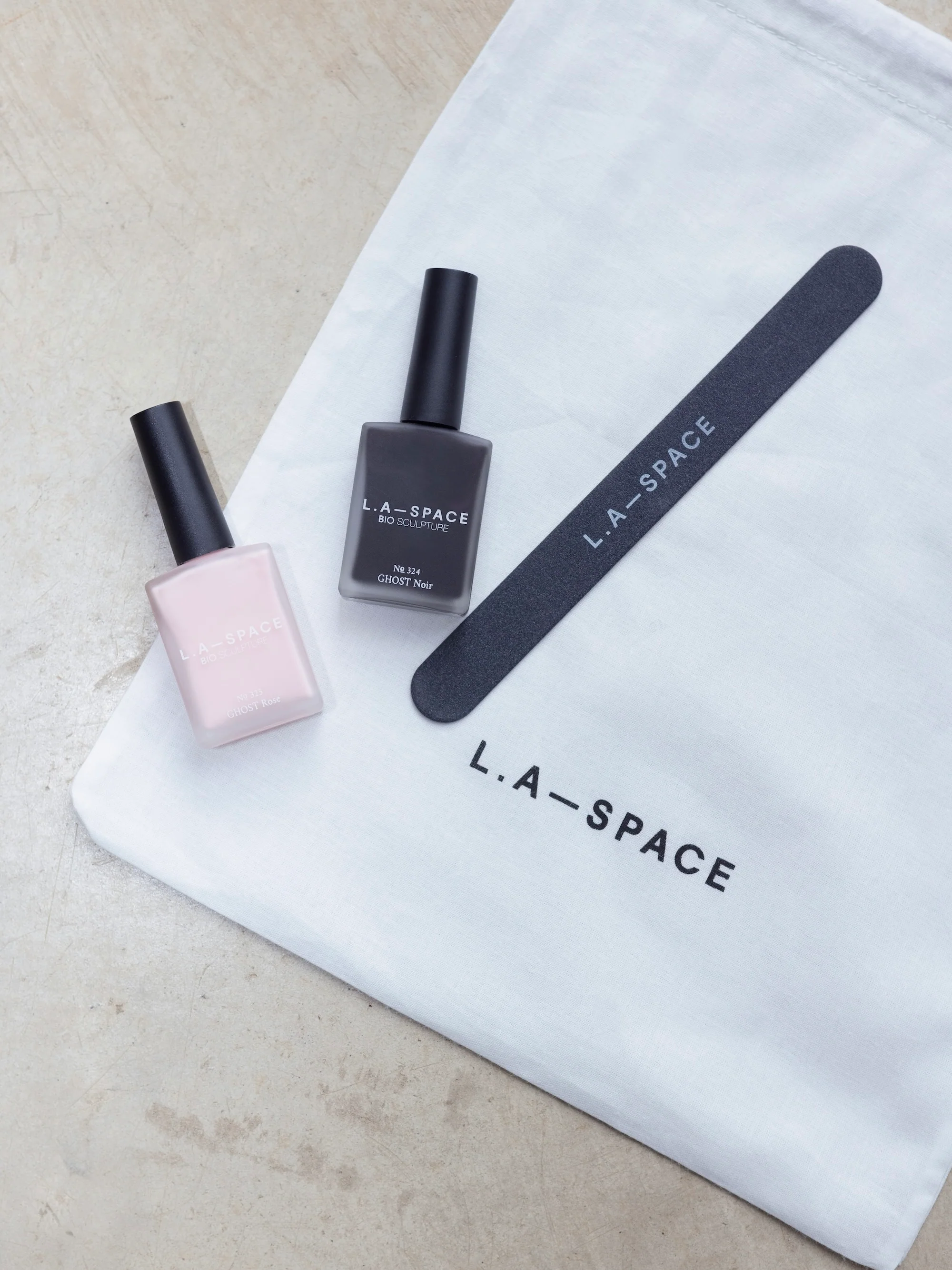 L.A-S X BIO SCULPTURE NAIL POLISH DUO SET & FILE - Image 2